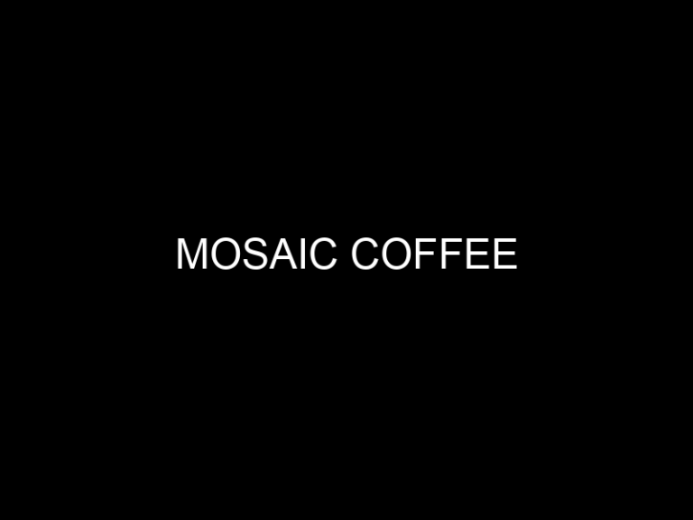 Mosaic кофе самара